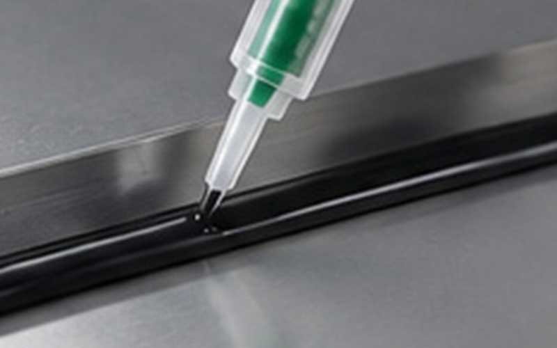 PU mixing nozzle dispensing polyurethane adhesive for industrial sealing